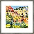 Slide Rock Apple Orchard Framed Print