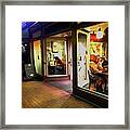 Slow Saturday Nite And The Coffee Shop Framed Print