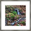 Small Fog Waterfall Framed Print