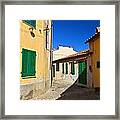 Small Street In Capoliveri Framed Print