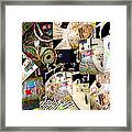 Small Worlds Collage Framed Print