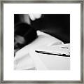 Smartphone On Bedside Table Of Early Twenties Woman In Bed In A Bedroom Framed Print