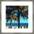 Smathers Beach In Key West Framed Print