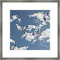 Smoke Rings In The Sky 2 Framed Print