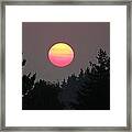 Smokey Sunrise Framed Print