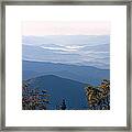 Smoky Mountains From Clingmans Dome Framed Print