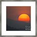 Smoky Sunset Framed Print