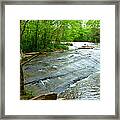 Smooth Waterfall Framed Print