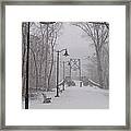 Snow At Bulls Island - 05 Framed Print