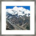 Snow Capped Canyon Framed Print