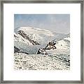 Snow Covered Mountains Framed Print