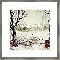 Snow In Hamburg Paint Along With Nancy Pbs Framed Print