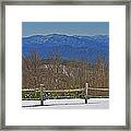 Snow In The Smokies Framed Print