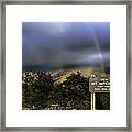 Snow Rainbow In Fall From The Blue Ridge Parkway Framed Print