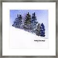 Snowfall Framed Print