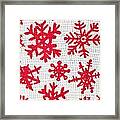 Snowflake Pattern Framed Print