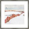 Snowy Beach Framed Print