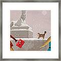 Snowy Evening In The City Framed Print