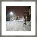 Snowy Night Framed Print