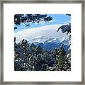 Snowy Pikes Peak Framed Print