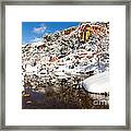 Snowy Stream Framed Print