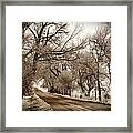 Snowy Trail Framed Print