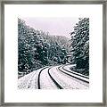 Snowy Travel Framed Print