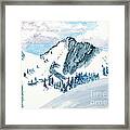 Snowy Wasatch Peak Framed Print