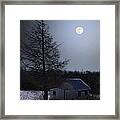 Snowy Winter Shed Framed Print