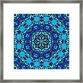 So Blue - 33 - Mandala Framed Print