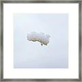 Soap Foam Floating Through The Air Framed Print