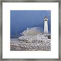 Sodus Bay Lighthouse Framed Print