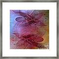 Soft Colored Ripples And Ribbons Abstract Framed Print