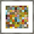 Soft Palette Rustic Wood Series With Stripes Ll Framed Print