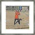 Softball Star Framed Print