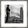 Soldiers Memorial And Cathedral Of Learning Framed Print