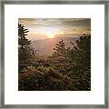 Myrtle Point Sunrise - Mount Leconte Framed Print