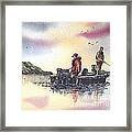 Solitude Of Fishing Framed Print