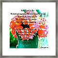 Something Inside Looking Out Framed Print