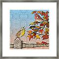 Song To An Autumn Morning Framed Print