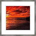 South Beach Sunrise Framed Print