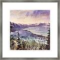 South Lake Tahoe From Heavenly Framed Print