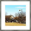 Southern Road Barn Framed Print