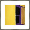 Southwest Contemporary Art - The Purple Window Framed Print