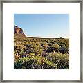 Southwest Desert And Sky Framed Print
