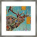 Southwestern Elk Framed Print