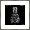 Space Capsule Patent - Black Framed Print