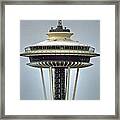 Space Needle Tower Seattle Washington Framed Print