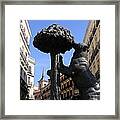 Spain - Madrid - Symbol Of Bear And Strawberry Tree Framed Print