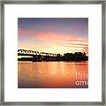 Spectacular Sunset Over Nepan River Penrith Framed Print